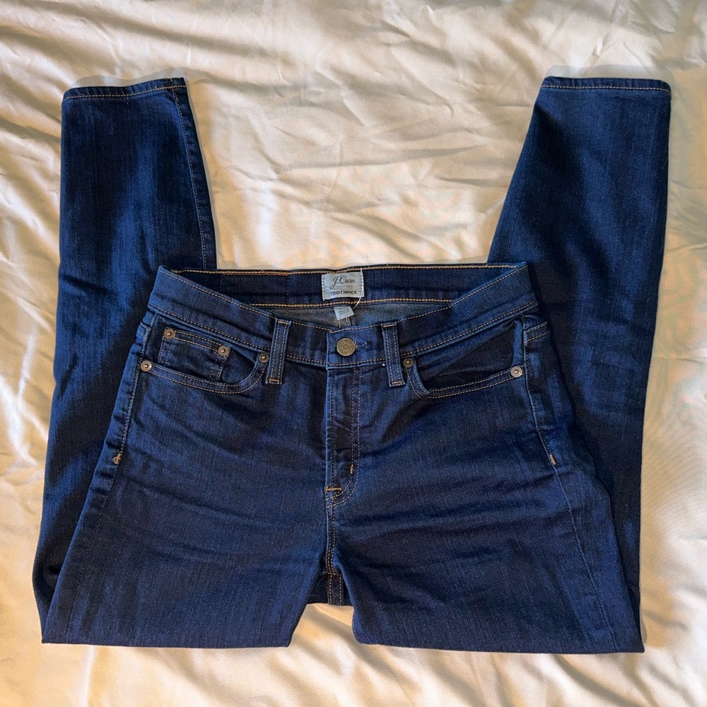 Toothpick Mid Rise Skinny Jeans